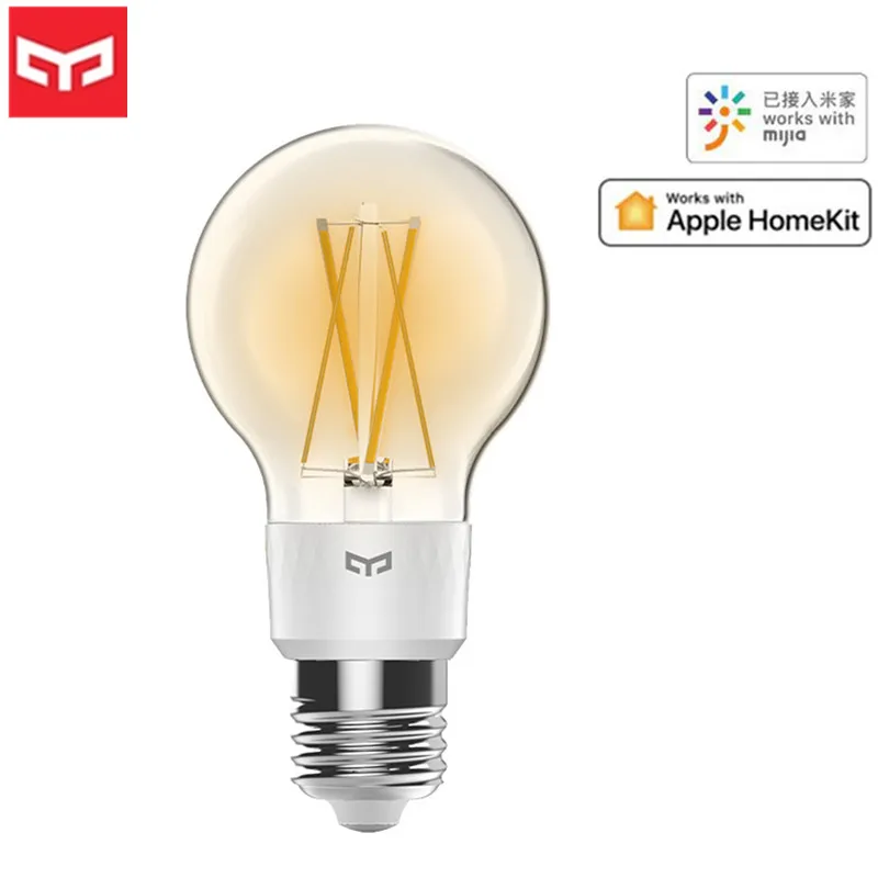 

2019 Xiaomi Yeelight Smart E27 LED Filament Bulb Brightness Adjustable Energy Saving Smart Bulb For Mijia APP Apple Homekit