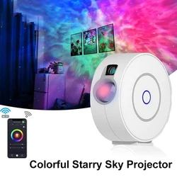 Proyector de estrellas inteligente, dispositivo de proyección de cielo estrellado colorido, WiFi, inalámbrico, Control remoto, láser, luz nocturna Led, aplicación para vacaciones y bodas