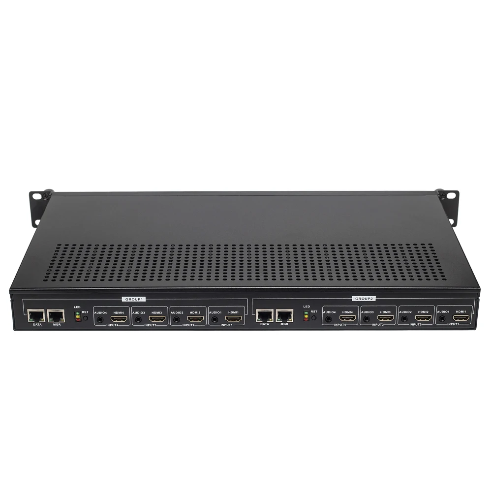 HWCODEC 1U 6 Каналы 4K 3840*2160 и 2CH 1080p H264 H265 8 канальный IP ТВ HDMI видео кодировщик Поддержка