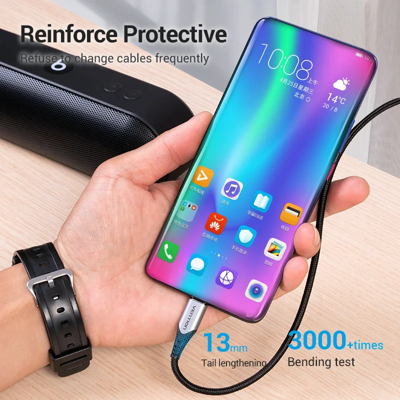 Vention 5A USB C кабель типа для передачи данных Huawei Mate 30 P40 Pro 40W быстрая зарядка Type