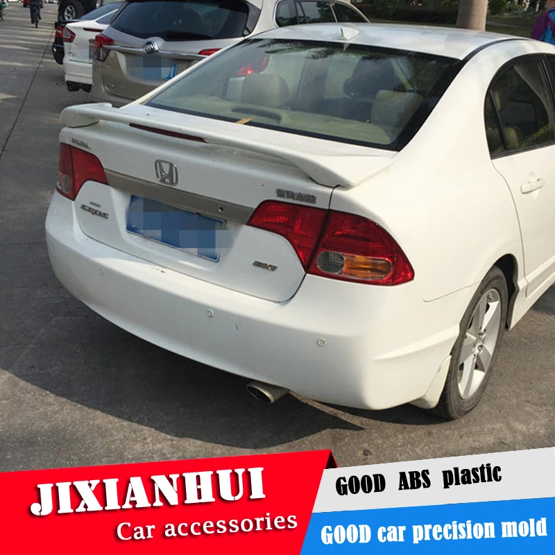 Для Civic спойлер 2006-2011 Honda JSK Спойлер ABS пластик Материал заднее крыло автомобиля