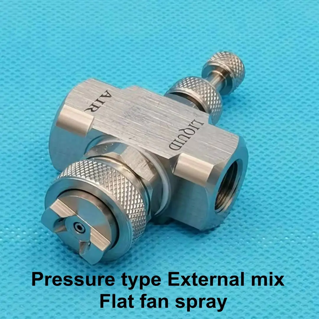 1/4" Double Fluid Air Water Mixing Spray Nozzle, Micro Fog Siphon/pressure Air Atomising Spray Nozzle, Water atomizer nozzle