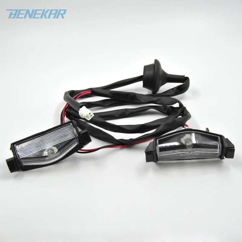 

Benekar 1 Set Rear Tail Bumper License Plate Lights Lamps for Mazda 3 2003-2008 BS1E-51-270