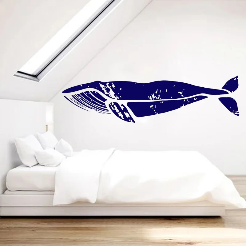 Whale Decal Home Decor Marine Animal Wall Sticker Bedroom Ocean