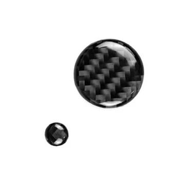 

Trim Knob cover 2pcs set Fit For Mazda 3 6 CX-5 CX-9 2017 2018 Carbon Fiber Volume Button