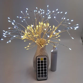 

Star Light USB Charging with Remote Control DIY firework Copper Fairy Garland lamp Wedding Christmas party Garden home Decor