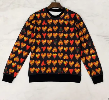 

New Men/women's loose O-neck sweatshirt 2019 Fall/winter high quality cotton pullovers women's casual sweatshirts M-3XL A971