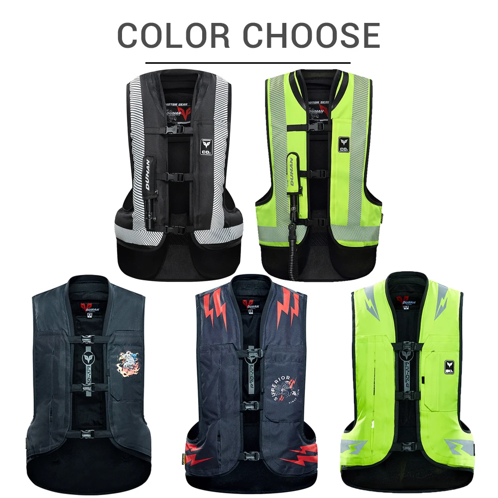 DUHAN Motorcycle Vest Airbag Motorcycle Vest Air Bag System Protective Gear Reflective Motorbike Airbag Moto