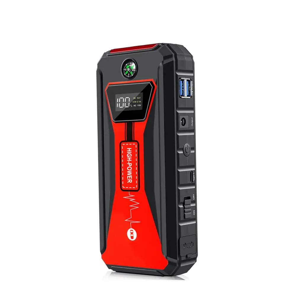 Q8B автомобильный пусковой стартер 12 В power Bank портативное автомобильное зарядное устройство многофункциональное пусковое Перемычка