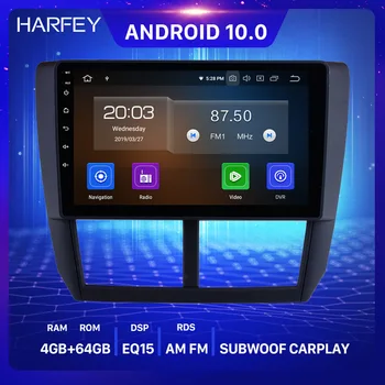 

Harfey Android 10.0 4GB RAM 32GB ROM Car Multimedia Player GPS for Subaru Forester 2008 2009 2010- 2012 Support RDS CarPlay