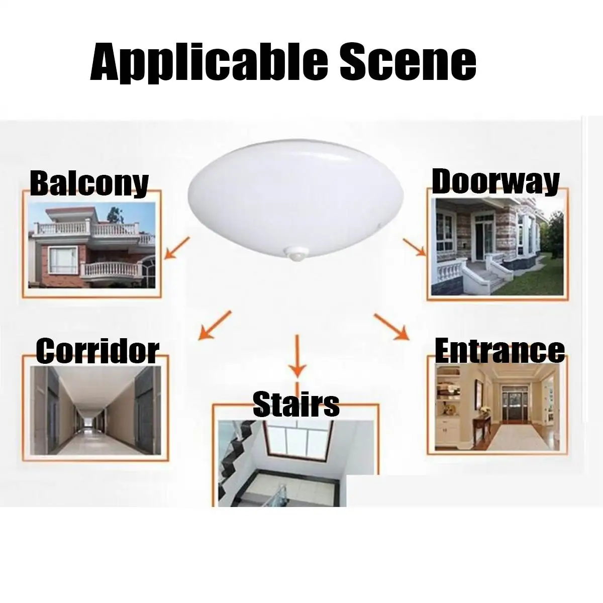 Современные светодиодные потолочные лампы Home Lighting 12 Вт 18 Вт 24 Вт индукционный светильник для человеческого тела, белый светодиодный светильник для спальни, потолочный светильник с датчиком