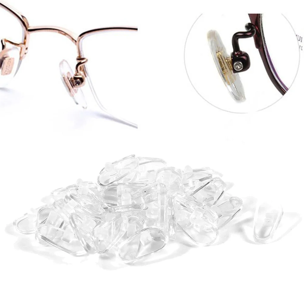 Мягкие ПВХ нос колодки очки Аксессуары: солнцезащитные очки замена Овальный винт на нос подставка инструменты