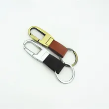 Fashion Leather Keychain Single Ring Waist Hanging Men Car Key Chain Customization LogoG-125