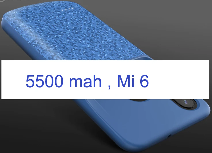 SeenDa противоударный чехол для зарядного устройства для Xiaomi mi 8 9 SE mi x 2 2s Запасной внешний аккумулятор чехол для внешнего зарядного устройства для mi 6 6x - Цвет: Mi 6 blue