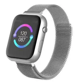 SX16 Смарт-часы для женщин, пульсометр, кровяное давление, спортивные часы для мужчин, фитнес-браслет, смарт-браслет, умные часы, Android IOS - Цвет: silver metal