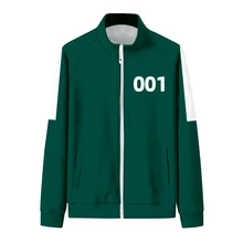 Squid Game Jacket Men's Jacket Li Zhengjae Same Sportswear Plus Size 456 001 National Tide Autumn Sweater Hoodie Round Six