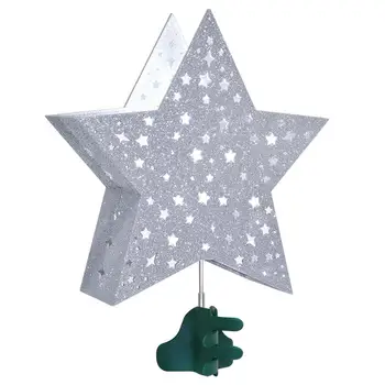 

YUNLIGHTS Christmas Tree Topper Star-shaped Ripple Projection Stunning Glittering Decorative Light for Party Bar