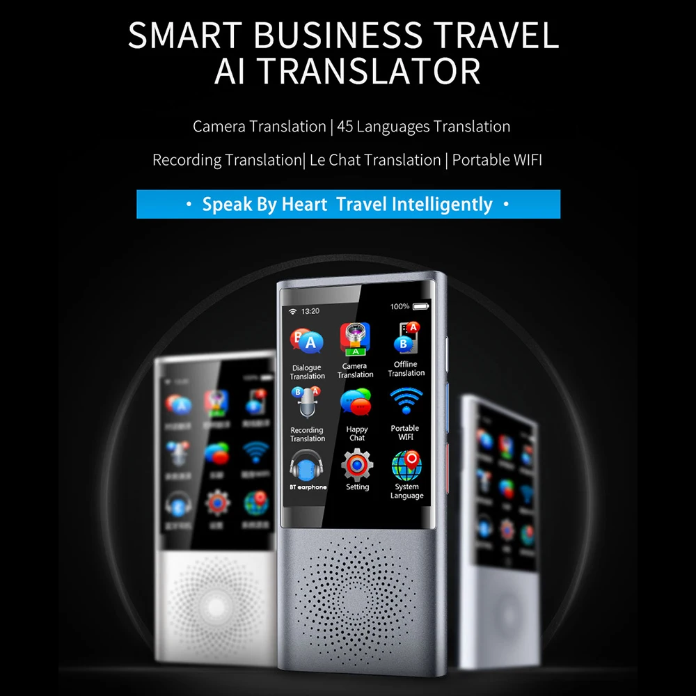 Boeleo W1 AI Voice Photo Translator 2 8 &quotсенсорный экран 4G WIFI Гб Память 2080 мАч 77 языков