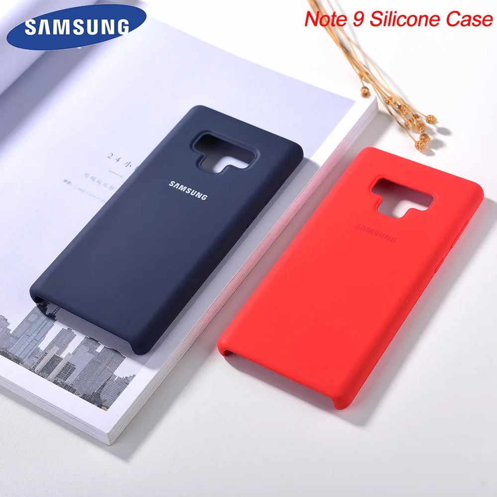Оригинальный жидкий силиконовый чехол Note9 мягкий на ощупь шелковистая отделка