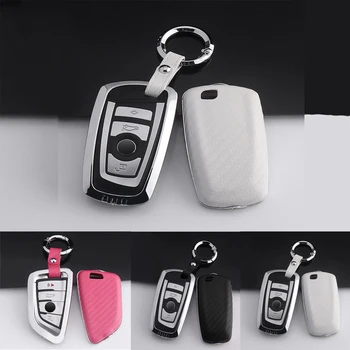 

Zinc alloy Carbon Fiber Pattern Car Key Case Cover For BMW X1 X3 X4 X5 X6 F10 F30 E36 E39 E46 E53 E60 E70 E90 G30 Key Shell Bag