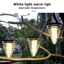 Подвесной солнечный светильник высокой яркости водонепроницаемый антикоррозийный подвесной светильник для наружного ландшафтного двора газона украшения