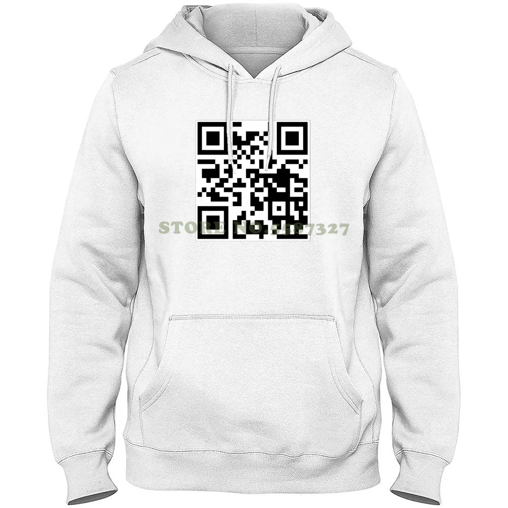 Rickroll Trolling Hoodie Rickrolling QR Code Link Funny Prank -  UK