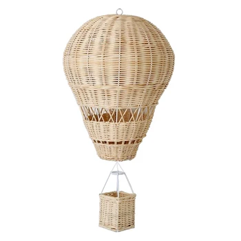

Handmade Rattan Hot Air Balloon Kid Room Wall Hanging Decorations Decor