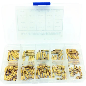 

160Pcs / Set M2 Nut Spacing Screw Brass Threaded Pillar PCB Motherboard Standoff Spacer Kit