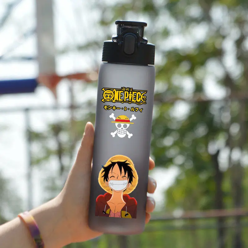 560ml Japan Anime Sport Water Bottle BPA Free Leakproof Plastic Protein  Shaker Water Cup Outdoor Travel