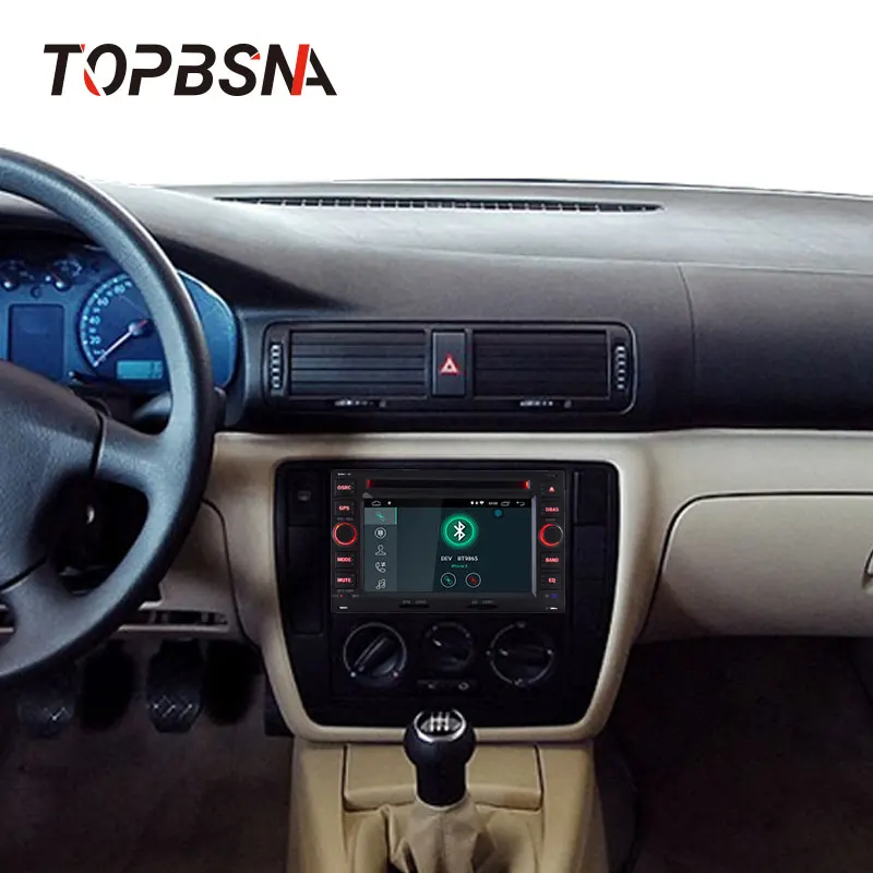 Topsna автомобильный dvd-плеер Android 10 для Volkswage Passat B5 Bora Polo GOLF MK3 Mk4 TRANSPORTER T5 T4 Авто 2 din gps Navi wifi RDS