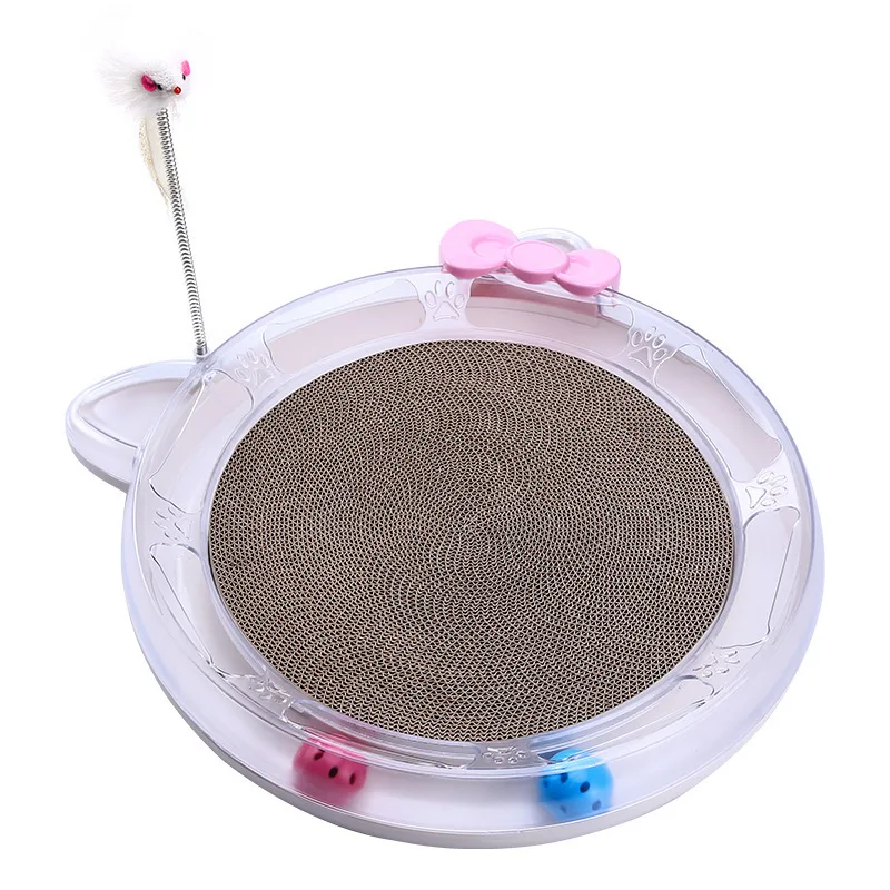 

Cat Toy Cat Supplies New Style Pet Cat Multi-functional Cat Teaser Toy Toy Educational Corrugated Paper Scratching Board