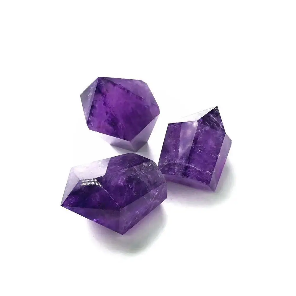 

1PCS Natural Hight Quality Amethyst Polyhedral Crystal Stone Small Wand Point