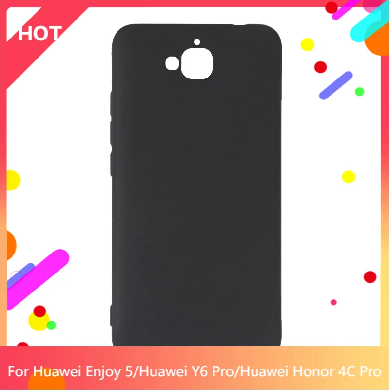 Чехол Enjoy 5 матовый Мягкий силиконовый чехол из ТПУ для Huawei Y6 Pro Honor 4C тонкий
