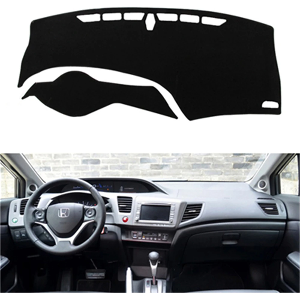 

SJ Car Inner Auto Dashboard Cover Dashmat Pad Carpet Sun Shade Dash Board Cover Fit For HONDA CIVIC 2012 2013 2014 2015