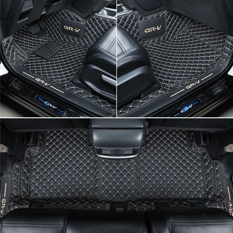 

For Honda CRV CR-V 2021 2020 2019 Car Floor Mats Front Rear Floor Liner Styling Auto Carpet Mat Waterproof Custom Leather