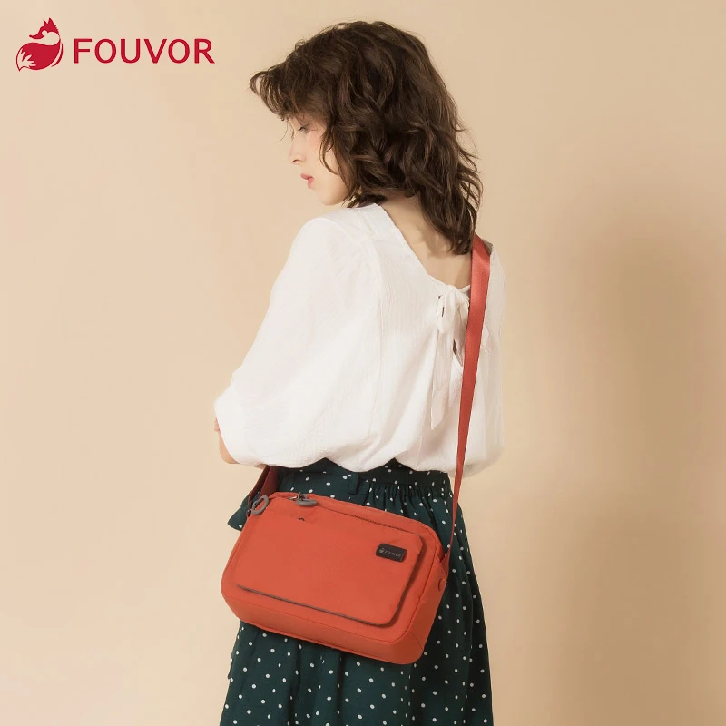 

Fouvor Summer Female New Fashin Outdoor Travel Messenger Bag Oxford Zipper Shoulder Canvas Bags 2802-12