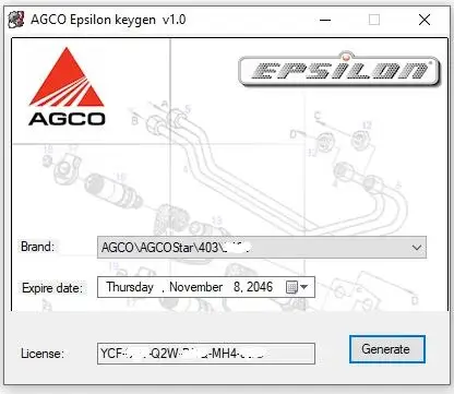 Мастерская AGCO Database NA + генератор ключей безопасности для каталога запасных