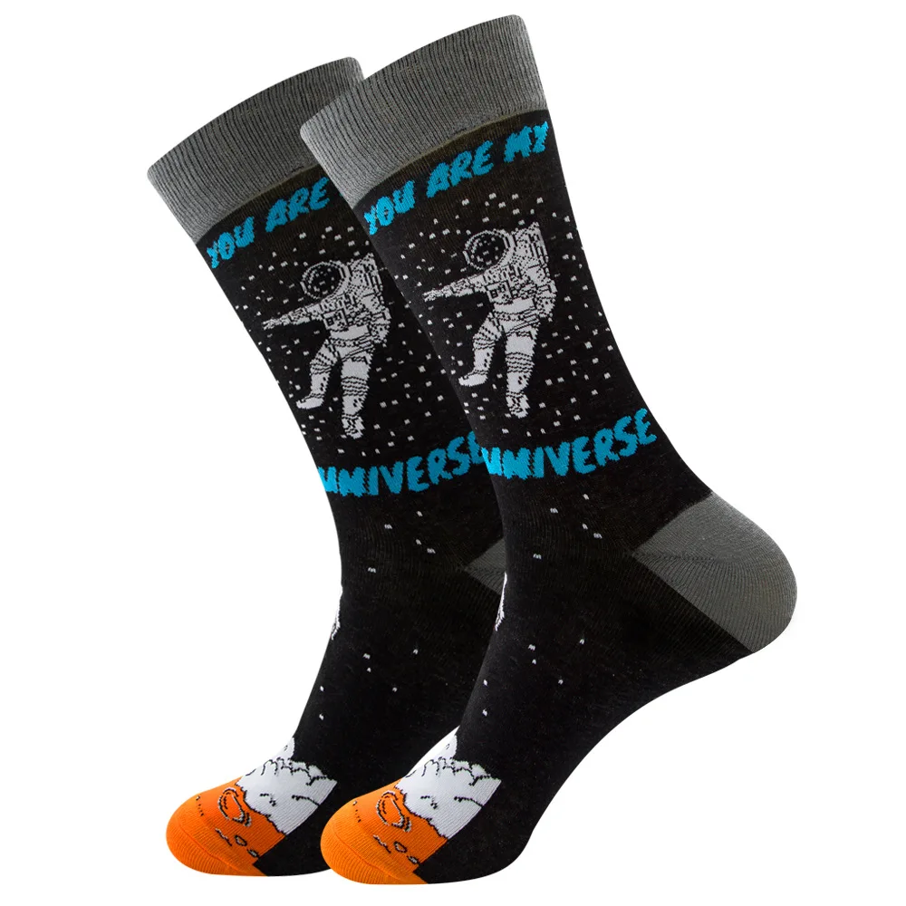 Vibrant Geometric Chess Pattern Cotton Socks - Colorful & Fun Gift