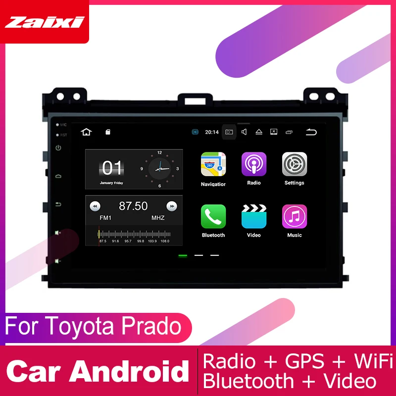 Автопроигрыватель GPS навигация для Toyota Prado 2002 ~ 2010 2 DIN Автомобильная