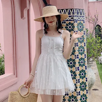 

One Piece Swimsuit Women Bathing Suits 2019 1 Bathers One-Piece Bikini New Ins Sexy Hot Solid Polyester FMZXG 2018 Slim Girl