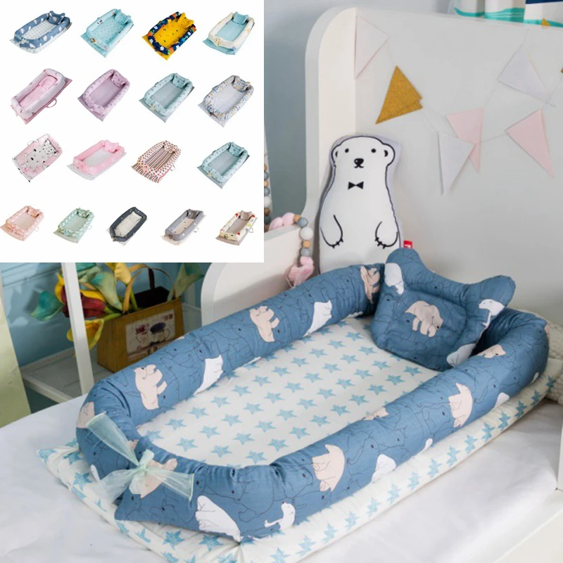 Портативная Съемная моющаяся кроватка для новорожденных, переносная кровать для путешествий, кровать, кровать, кроватка, новая хлопковая кроватка, дорожная кровать, детский бампер для младенцев