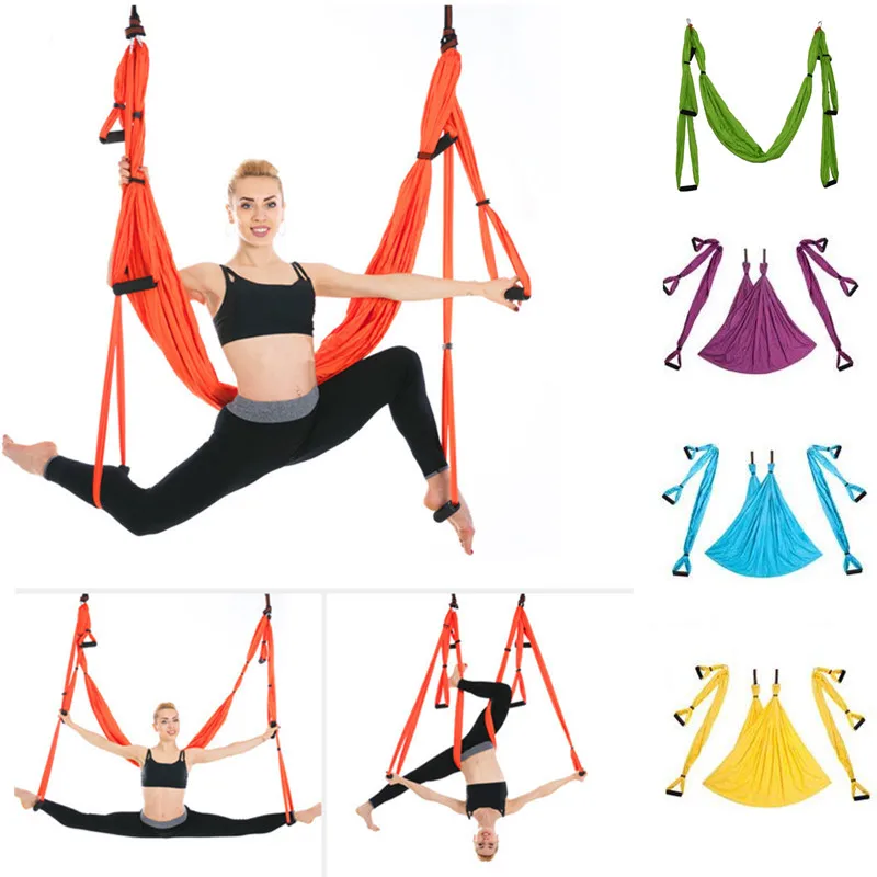 Anti-Gravity Yoga Hammock Flying Swing Aerial Traction Pilates Body Shaping 