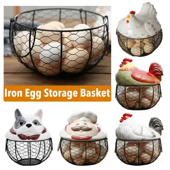 

Ceramic Egg Stand Chicken Silk Egg Basket Fruit Basket Collection Ceramic Chicken Sprout Decoration Kitchen Storage Newer