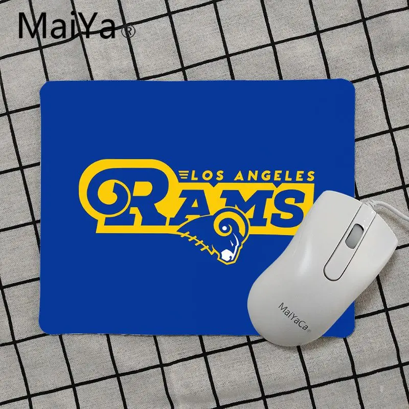 Maiya Высокое качество клуб Лос-Анджелес Рэмс уникальный настольная панель коврик для игровой мыши Лидер продаж подставка под руку Мышь - Цвет: No Lock Edge25x29cm