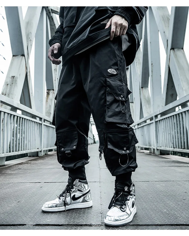Joggers streetwear calças dos homens hip hop