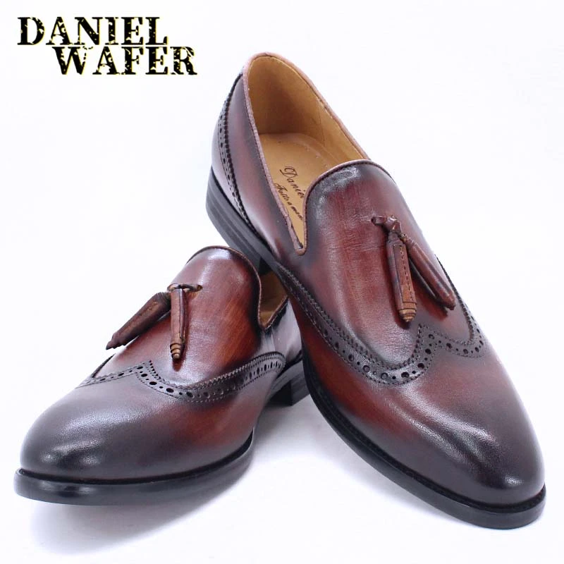 black brown loafers