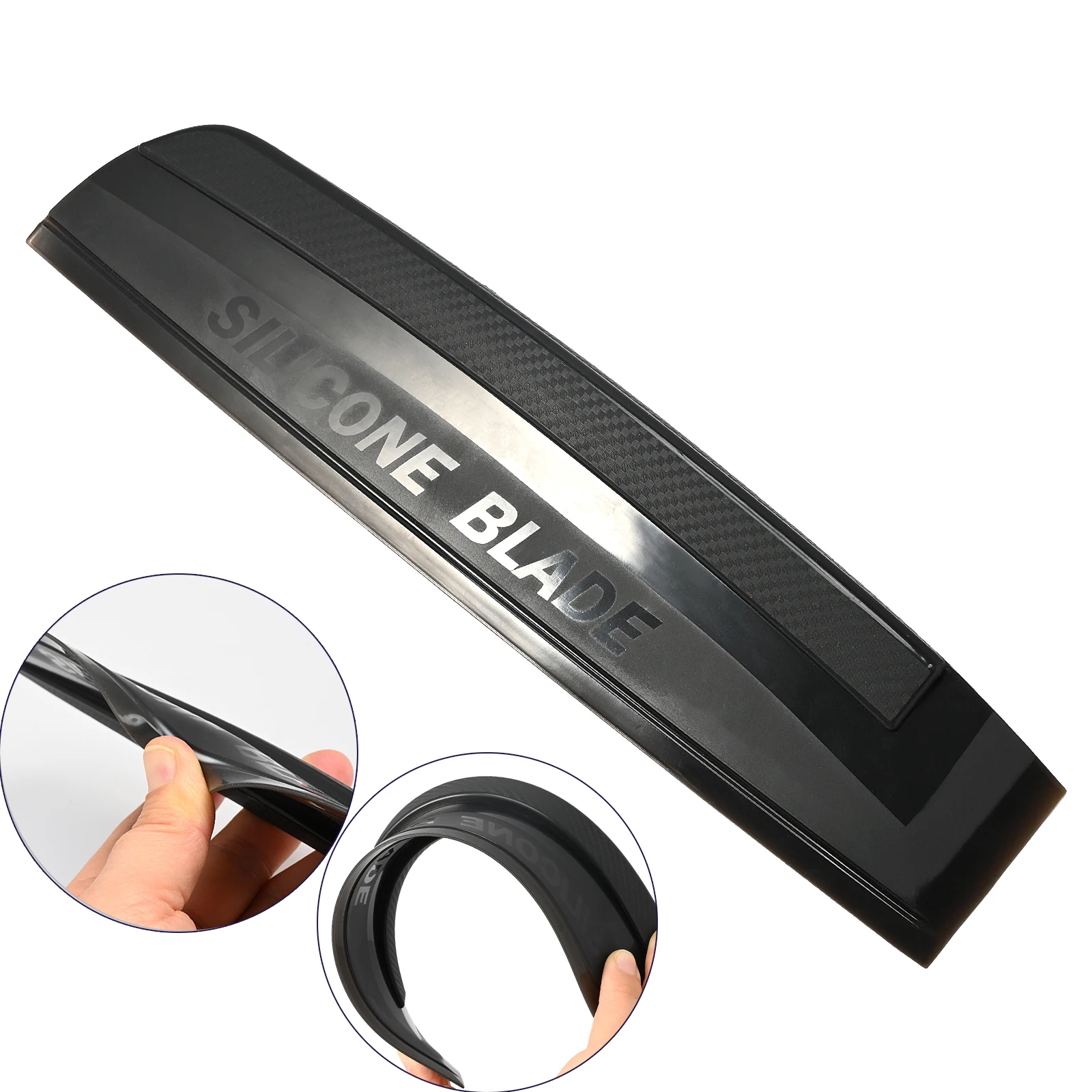 Foshio Silicone Blade Soft Rubber Scraper Car Wrapping Handle Squegee