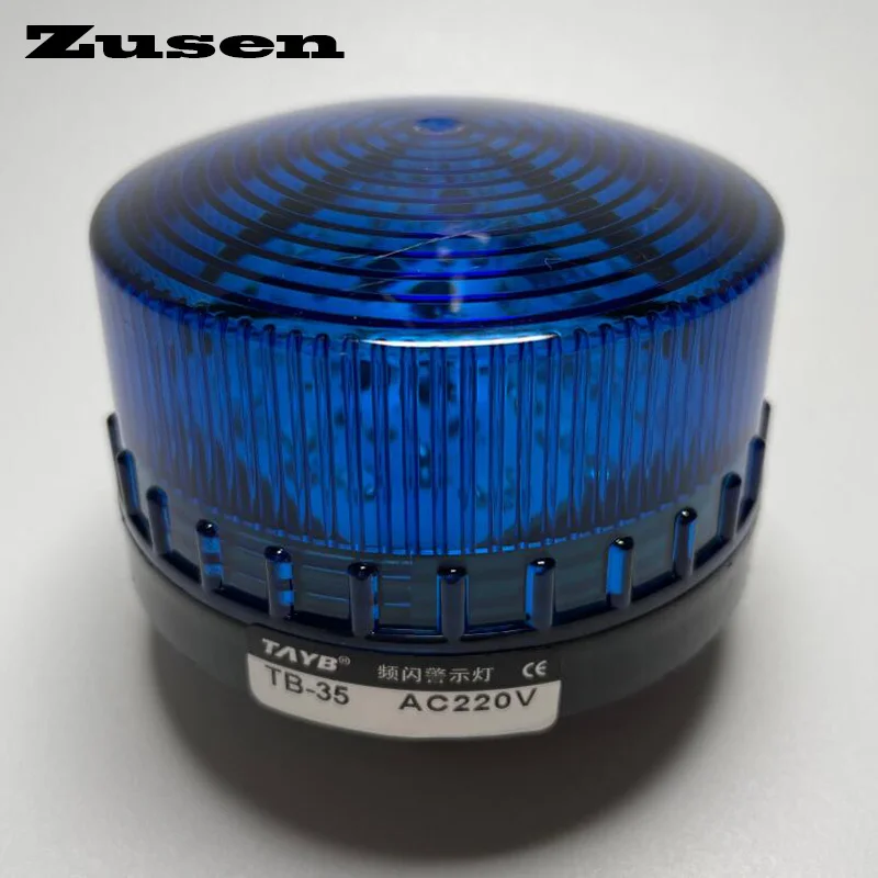 Zusen TB35-B 12v 24v 110v 220v синий охранная сигнализация строб сигнала Предупреждение