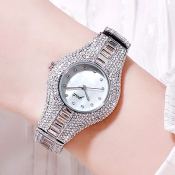 

Luxury Ladies Quartz Watch Women Wristwatch Fashion Dress Top Brand Inlaid Rhinestone Female Girls Clock Relogio Feminino