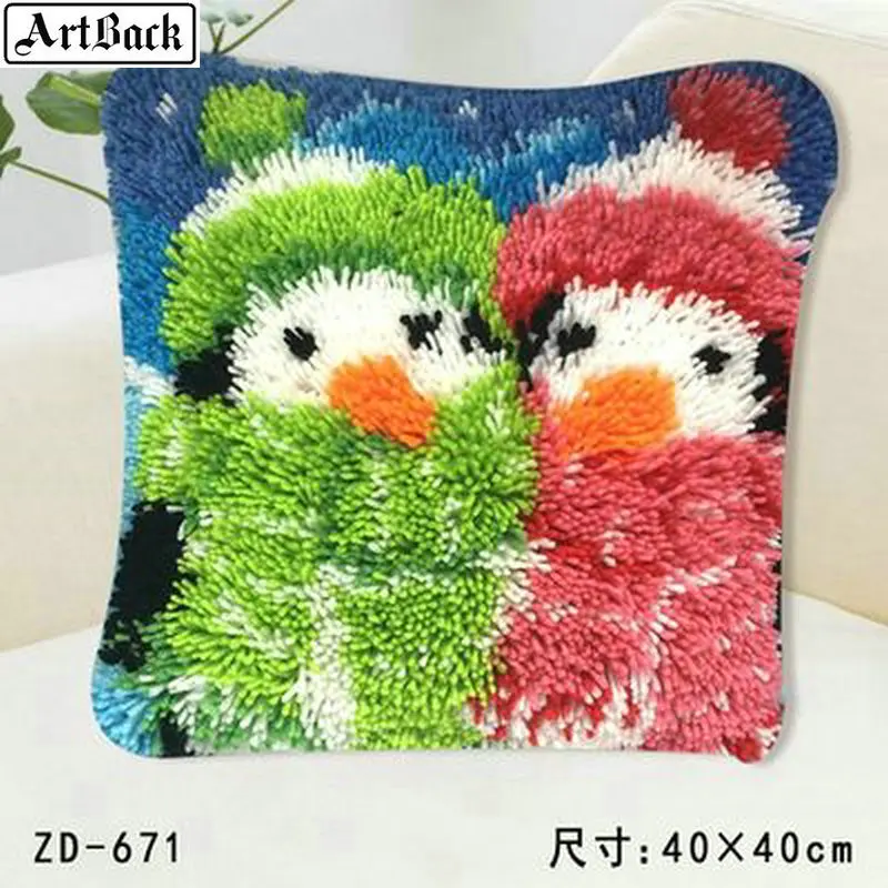 24 стиля, наволочка для подушки с вышивкой в виде собаки и животного, 40x40 см, Новое поступление, вышивка с замком и крючком, вышивка крестиком, ручная работа - Цвет: 1